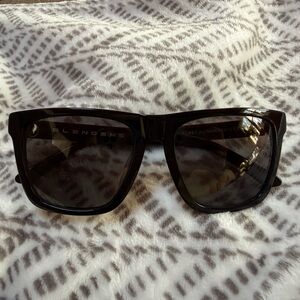 Blenders Black Oversized Square Sunglasses